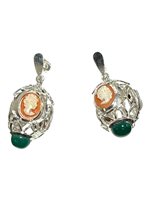 Pendientes Mandile 1922 Mujer Cammei  in Plata Conchiglia 2MORCM39